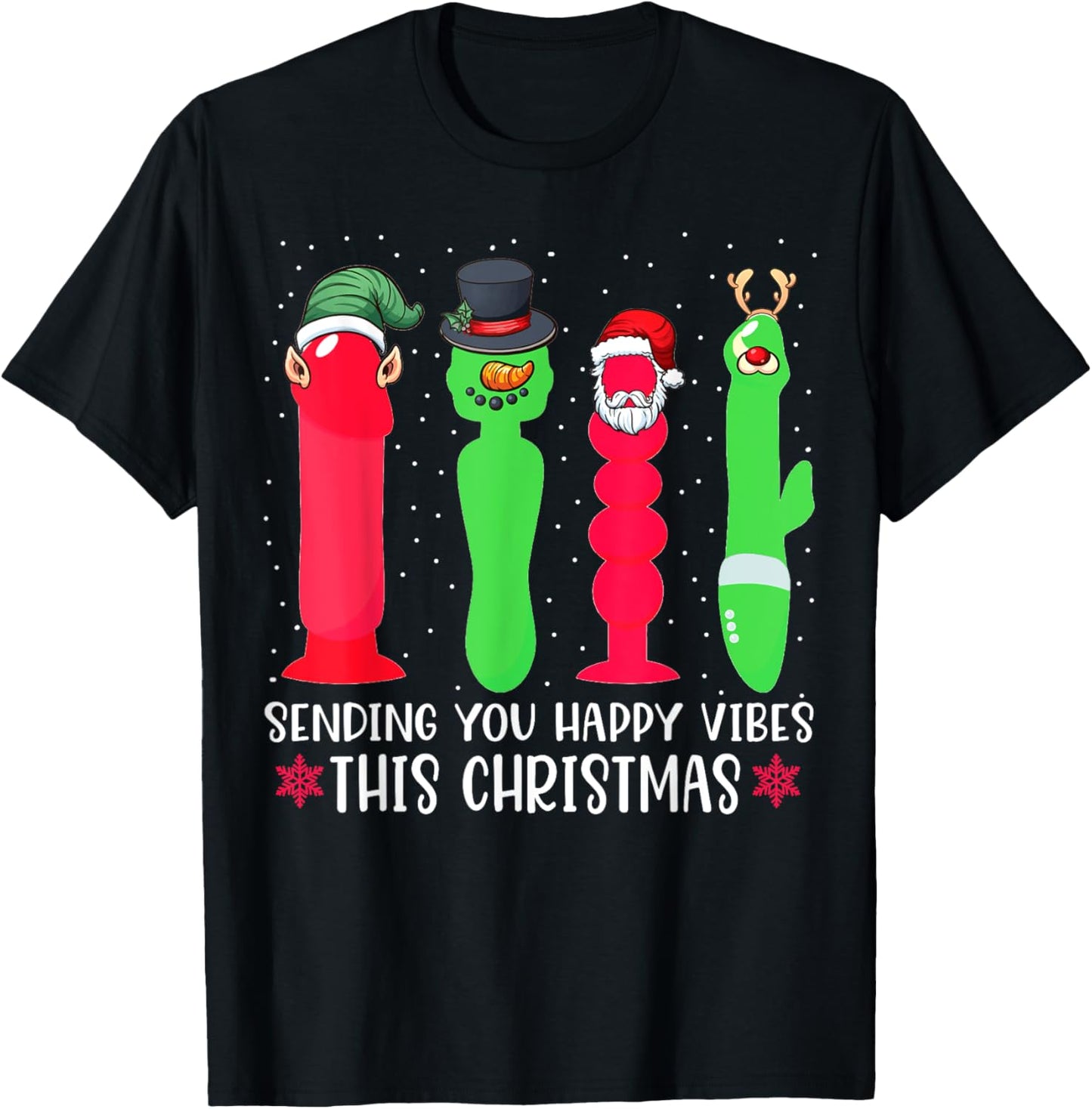 Sending You Happy Vibes This Christmas Funny Vibrator Xmas