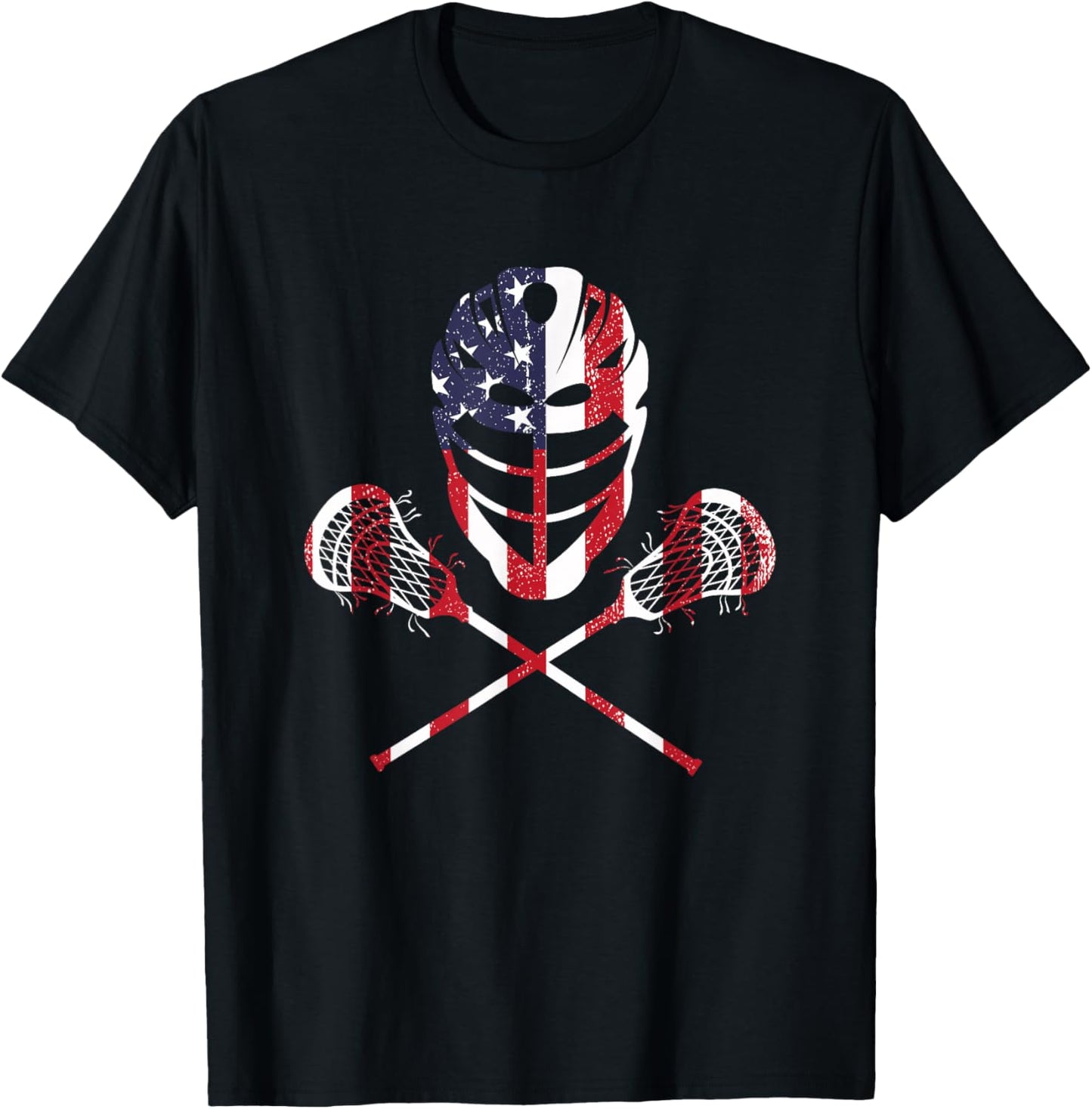 Lacrosse American Flag Lax Helmet Sticks 4th Of July