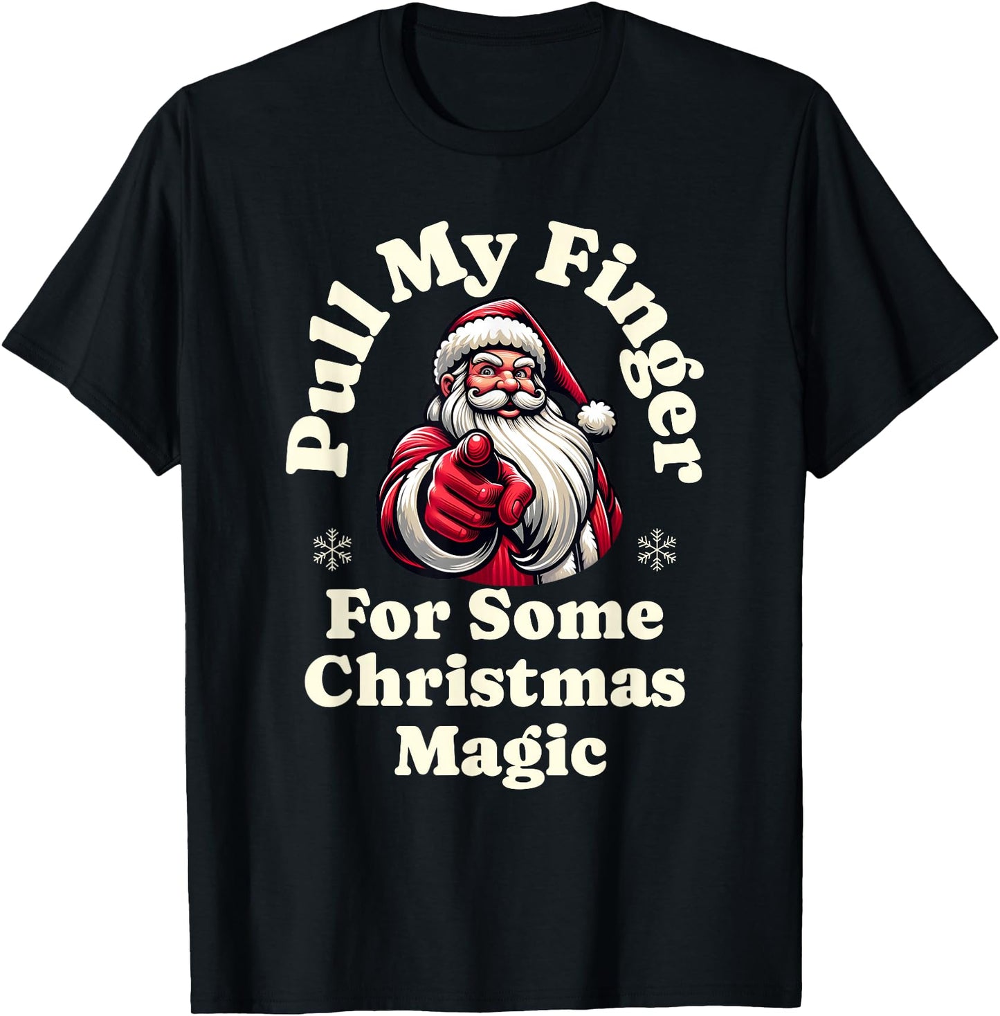 Santa, Pull My Finger, Christmas Holiday Fart Joke