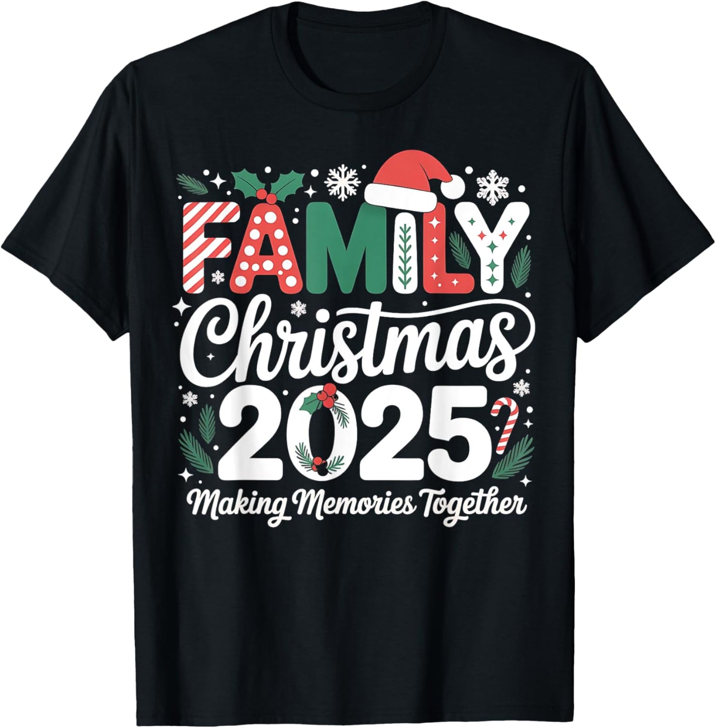 Santa Hat Family Christmas 2025 Matching Xmas Outfit