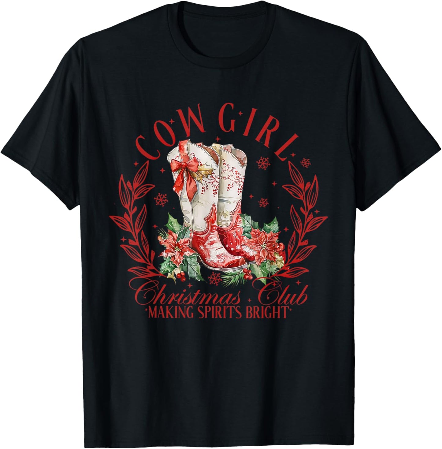 Cowgirl Christmas Club Making Spirits Bright Western Xmas