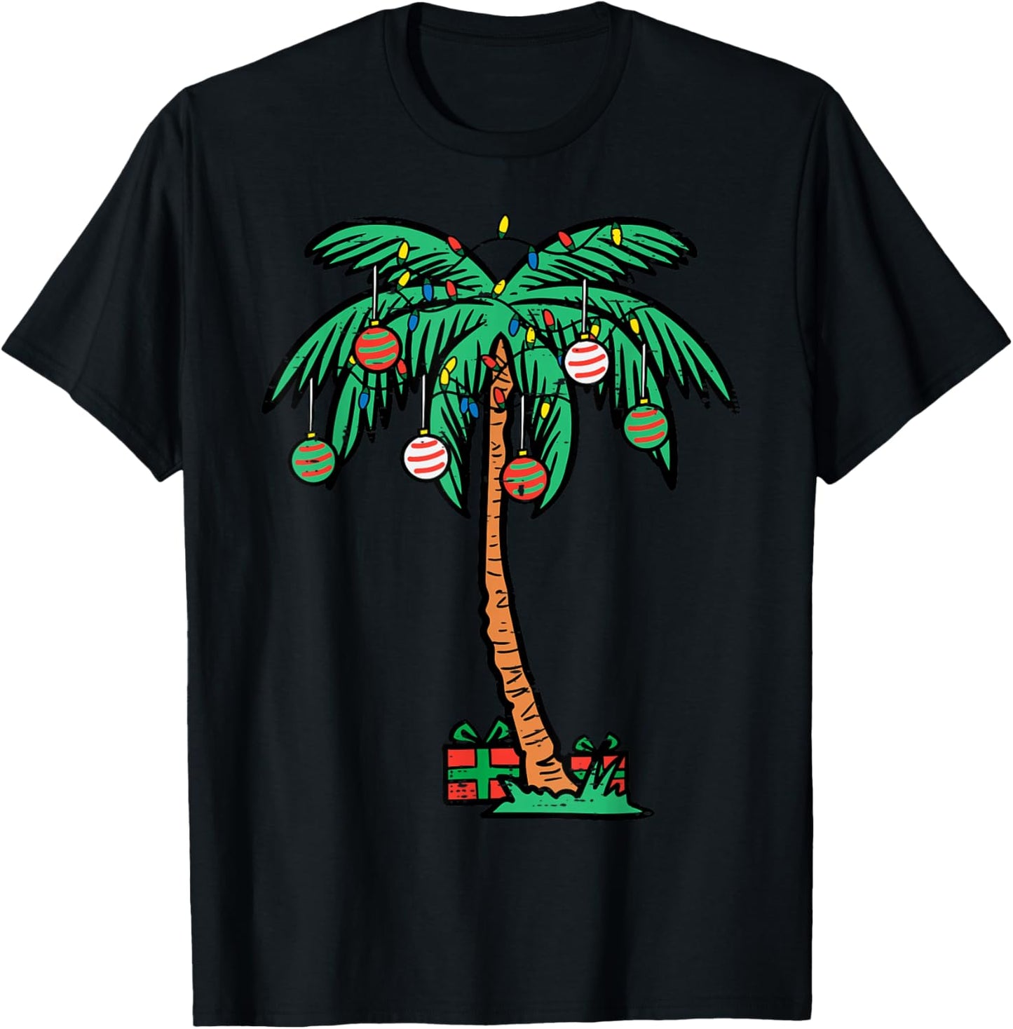 Christmas Palm Xmas Tree Tropical Beach Hawaii Women Men Kid