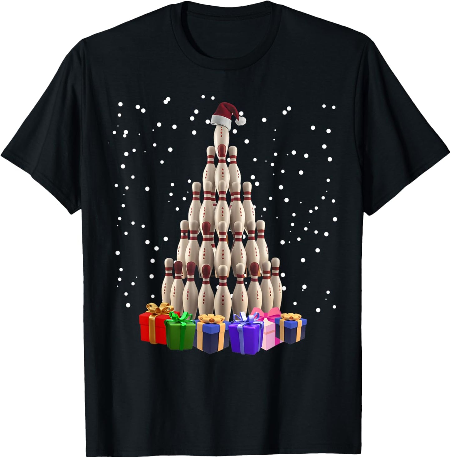 Bowling Christmas Tree Funny Xmas Matching Family Men Women