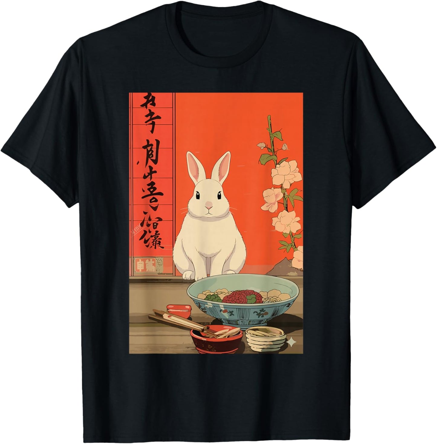 Funny Japanese Bunny Ramen Kawaii Animal Anime Art