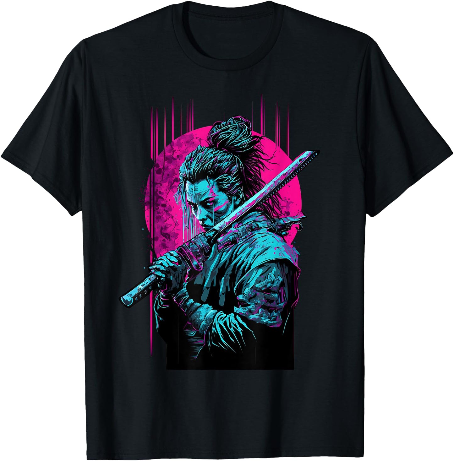 Vaporwave Aesthetic Retro Cyberpunk Samurai Shirt Japanese