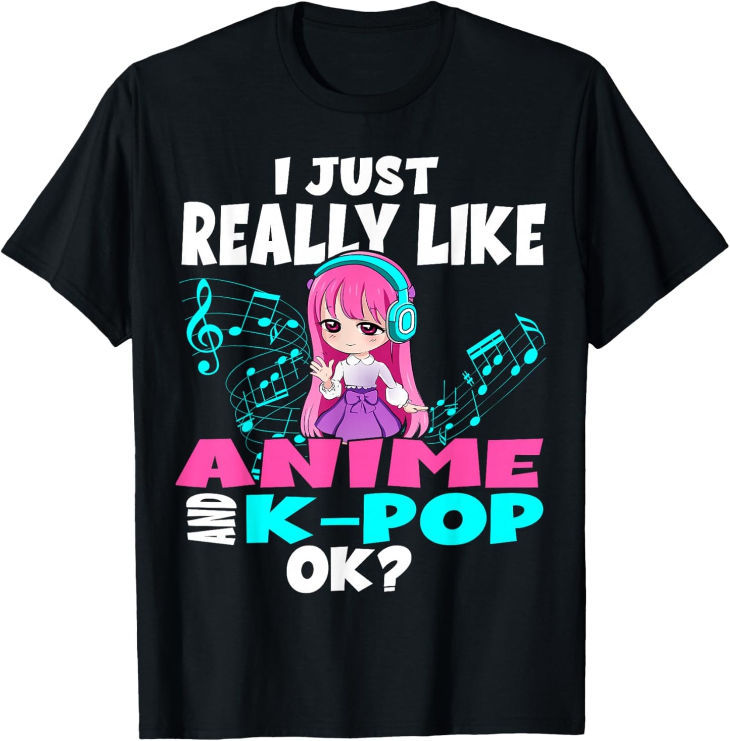 kpop and Anime Musik girl Kawaii Otaku