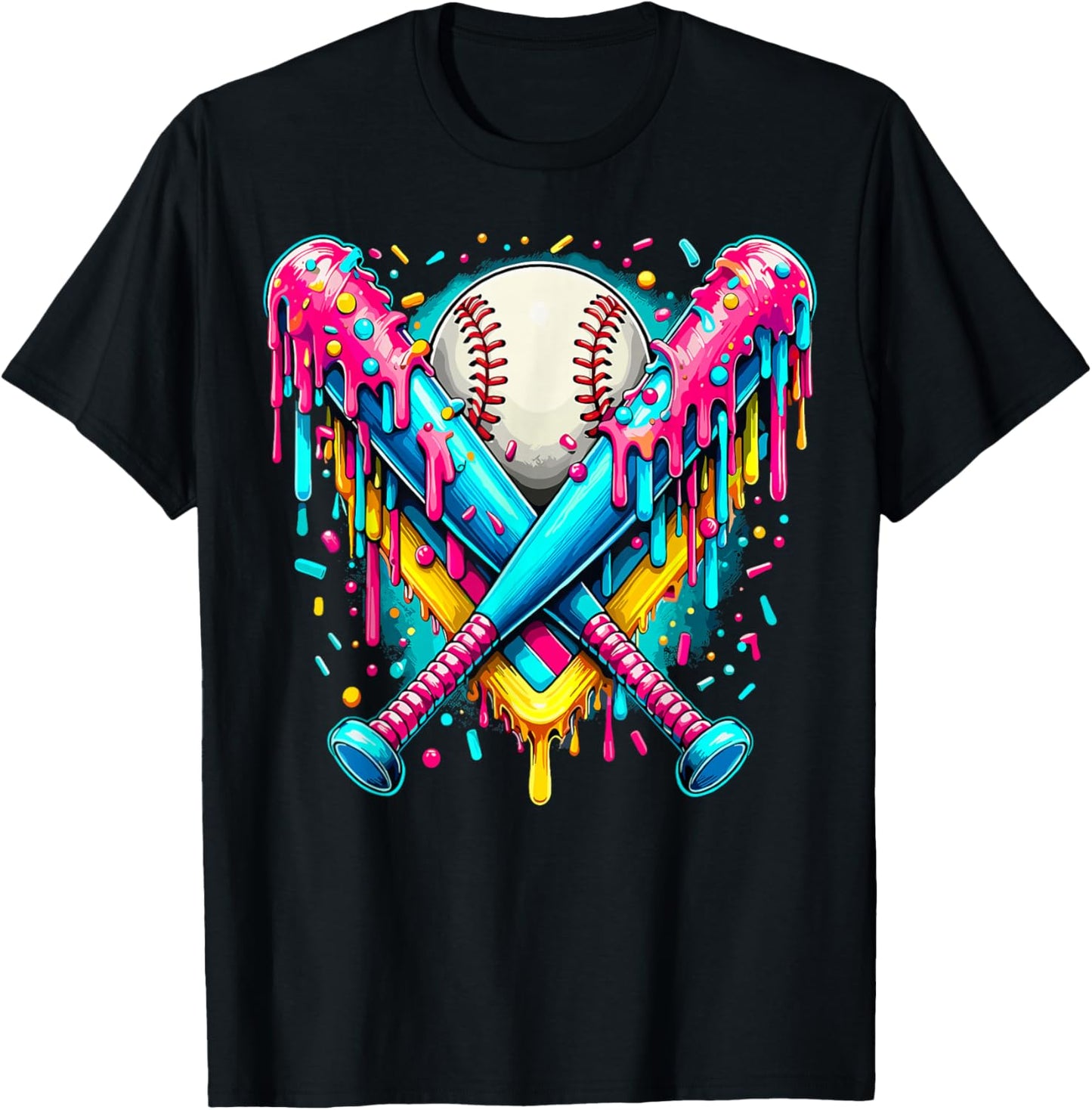 Baseball Player Ice Cream Funny Drip