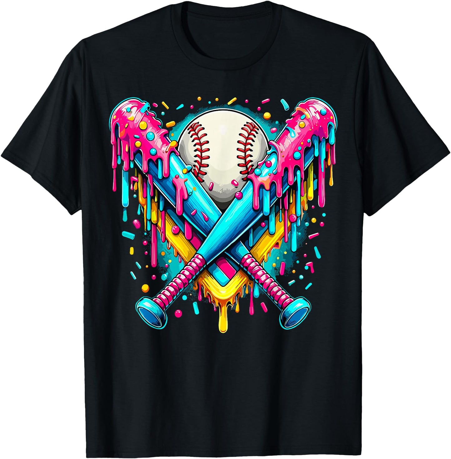 Baseball Player Ice Cream Funny Drip