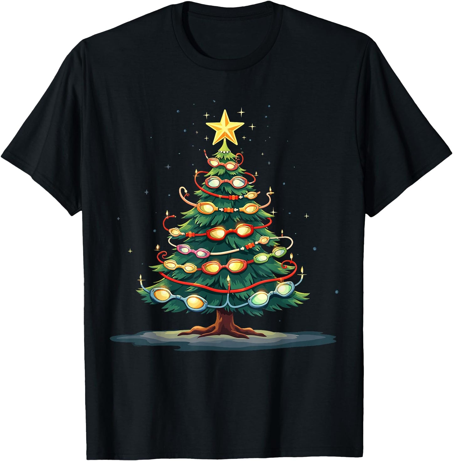 Swimming Christmas Tree Funny Sports Lover for Swimmers
