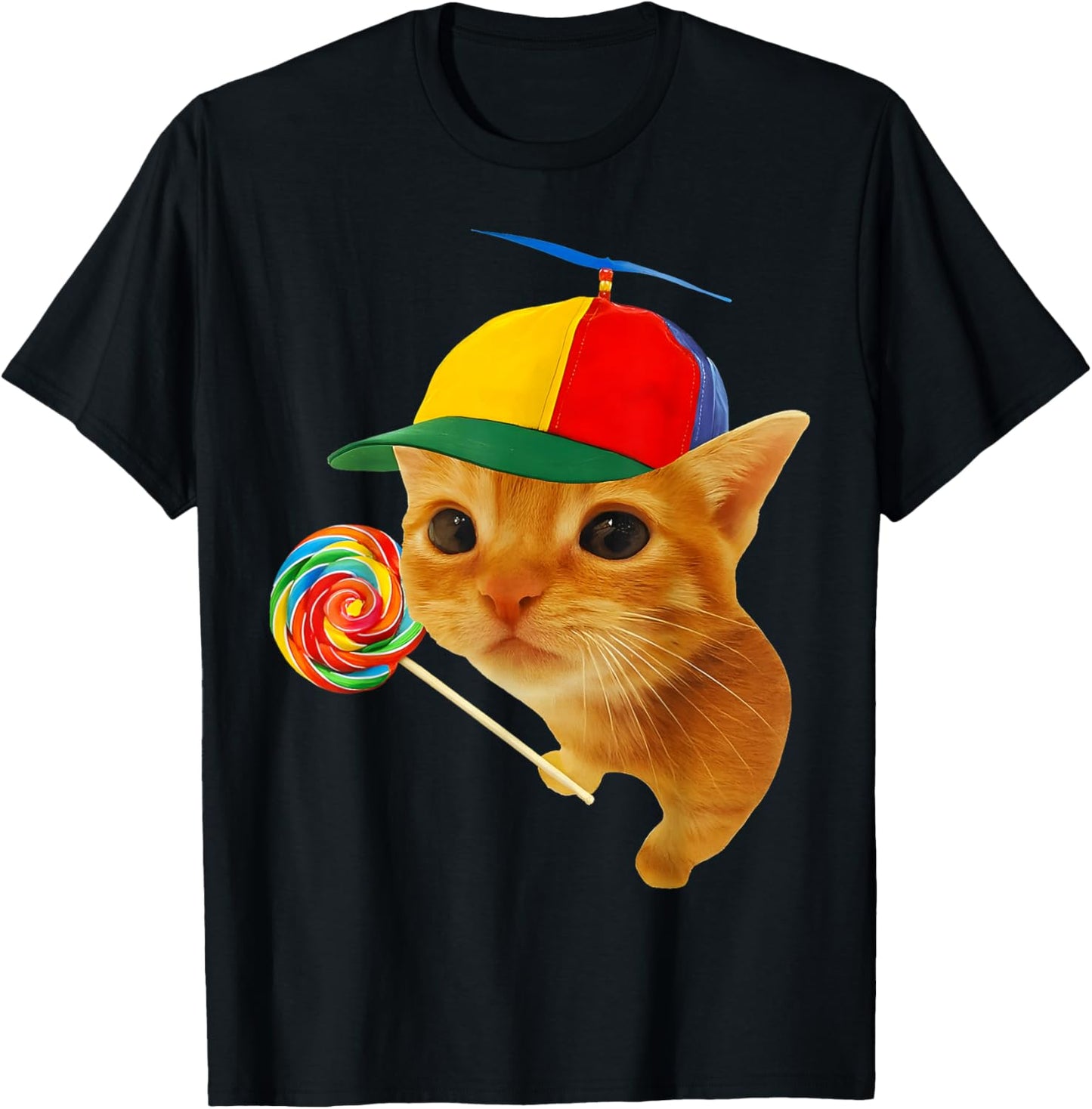 Hat Cute Silly Cat with Lollipop Meme Lovers Men Women Kids