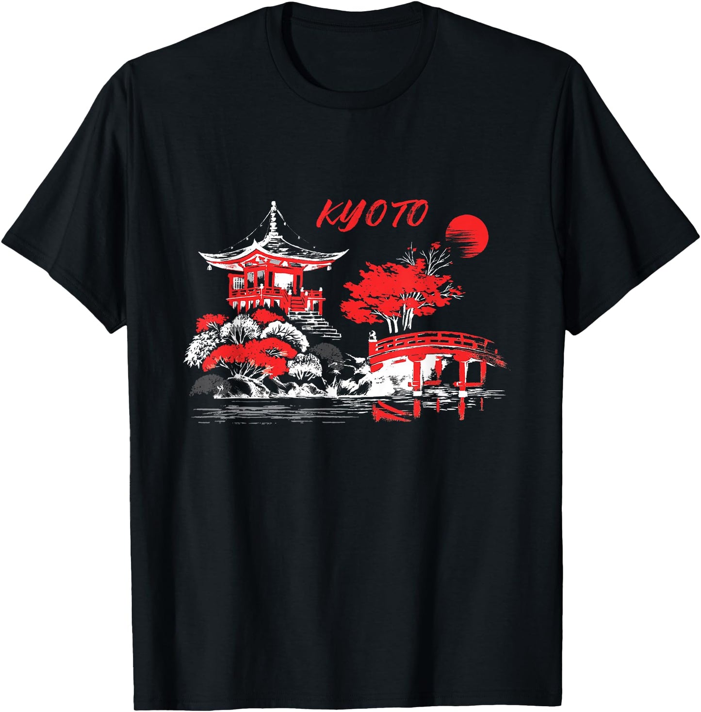 Vintage Kyoto Japan Ancient Temple Landscape Autumn Season