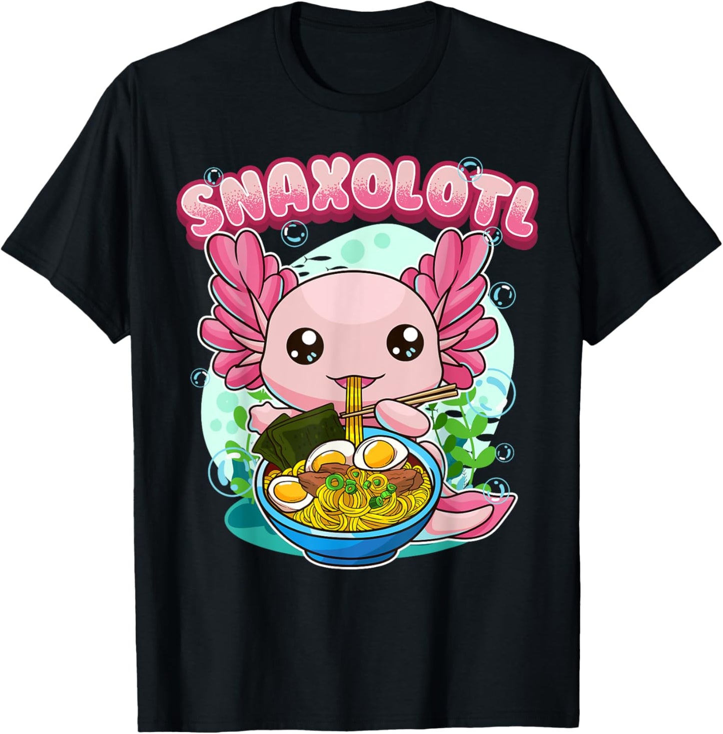 Axolotl Shirt Snaxolotl Shirt Boys Axolotl Ramen Shirt Anime