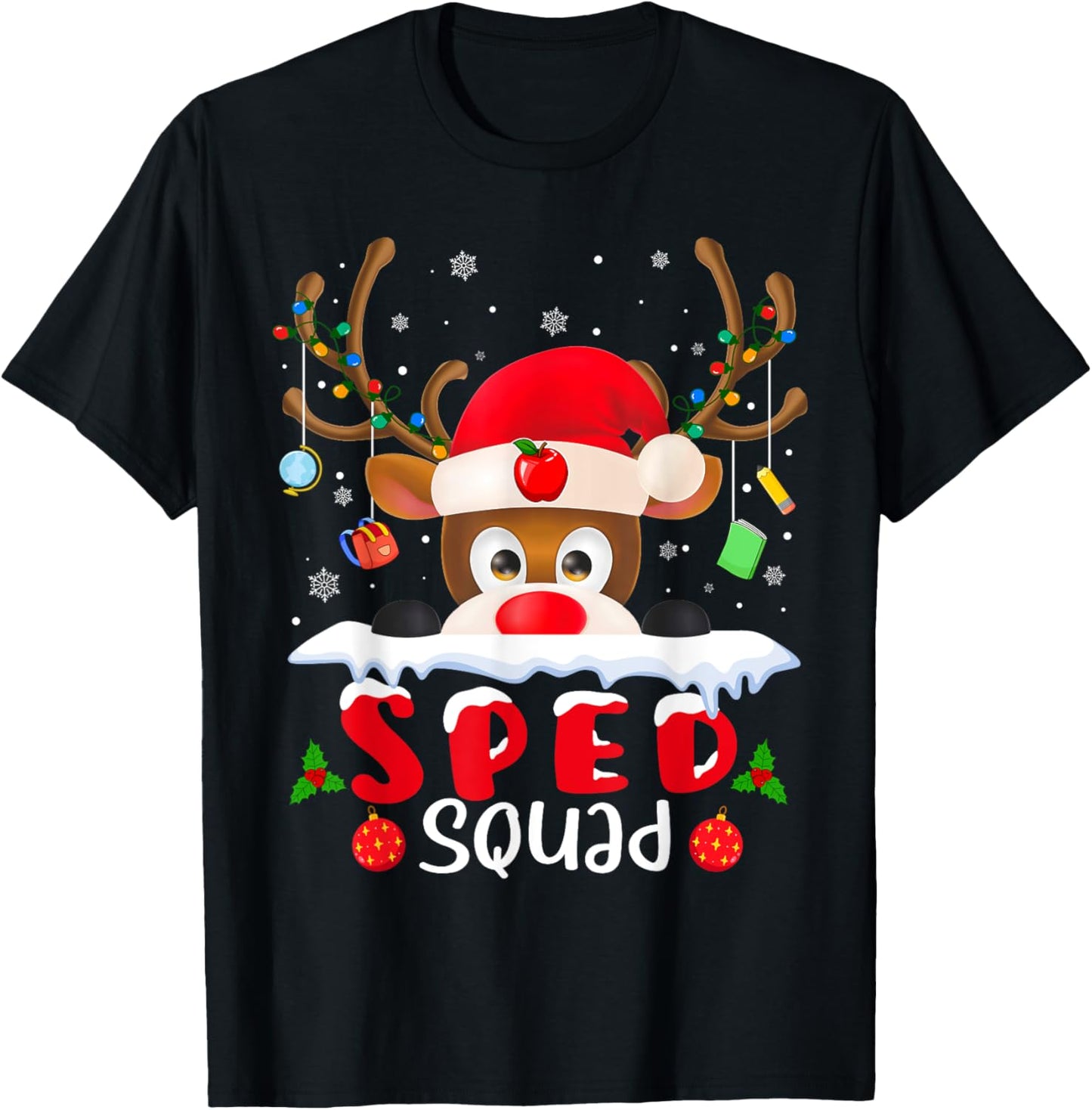 Reindeer SPED Squad Christmas School Matching Funny Xmas
