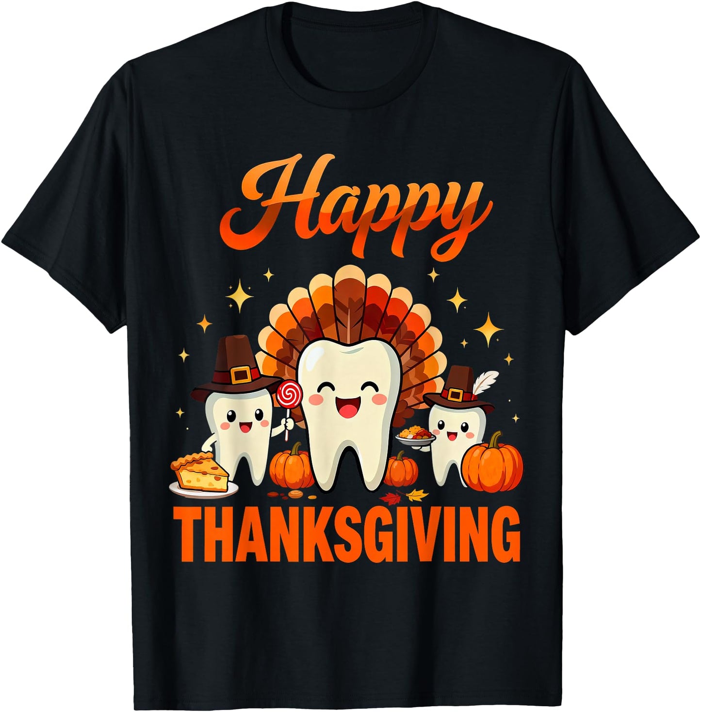 Funny Dental Turkey RDH Happy Thanksgiving Dentist Tooth