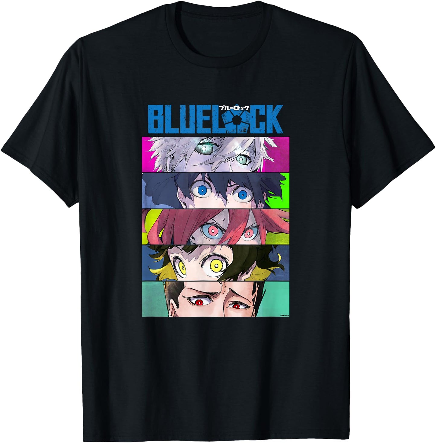 Blue Lock Main Characters Eyes Split Colorful Chest Portrait