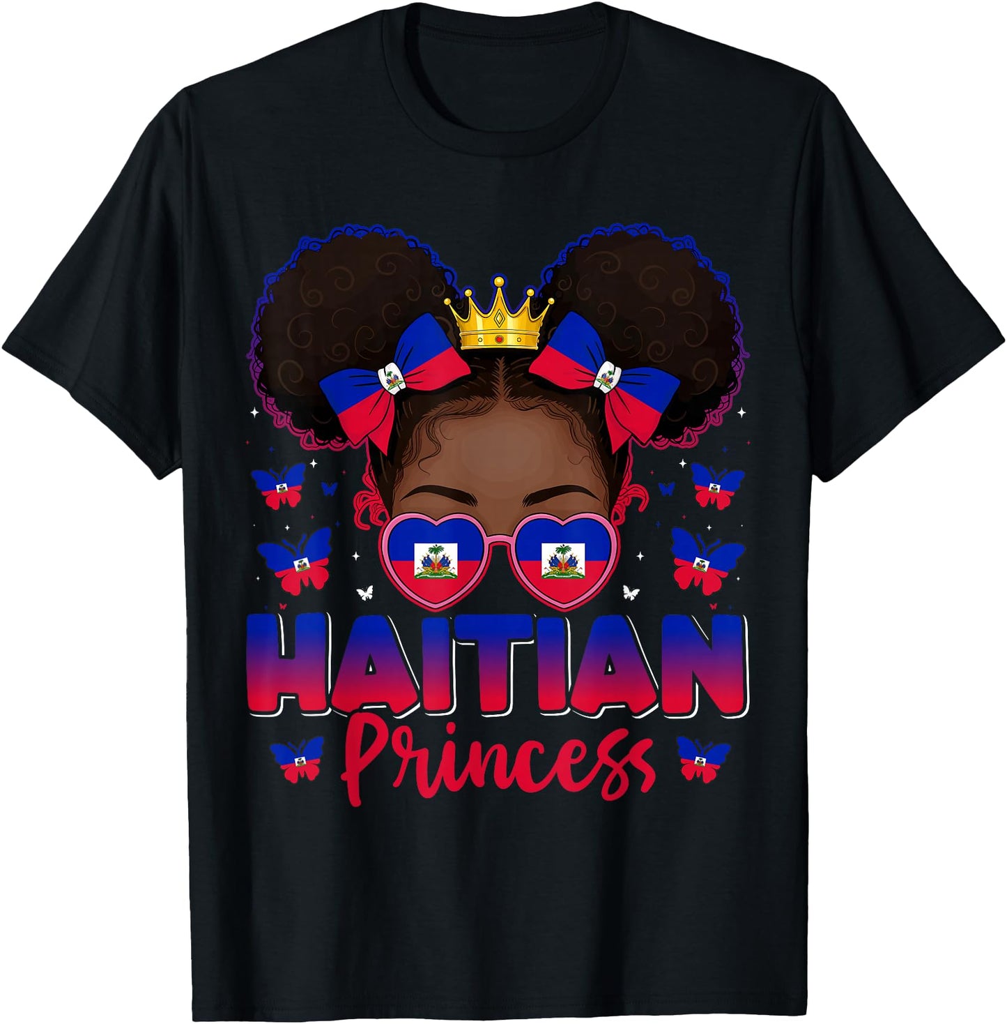 Haitian Princess Haiti Flag Afro Haitienne for Girls
