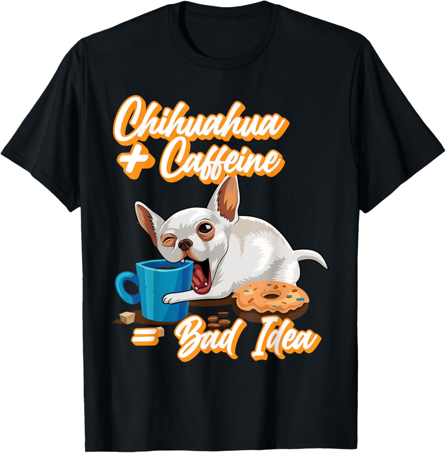 kawaii chihuahua and coffee funny chibi dog quotes
