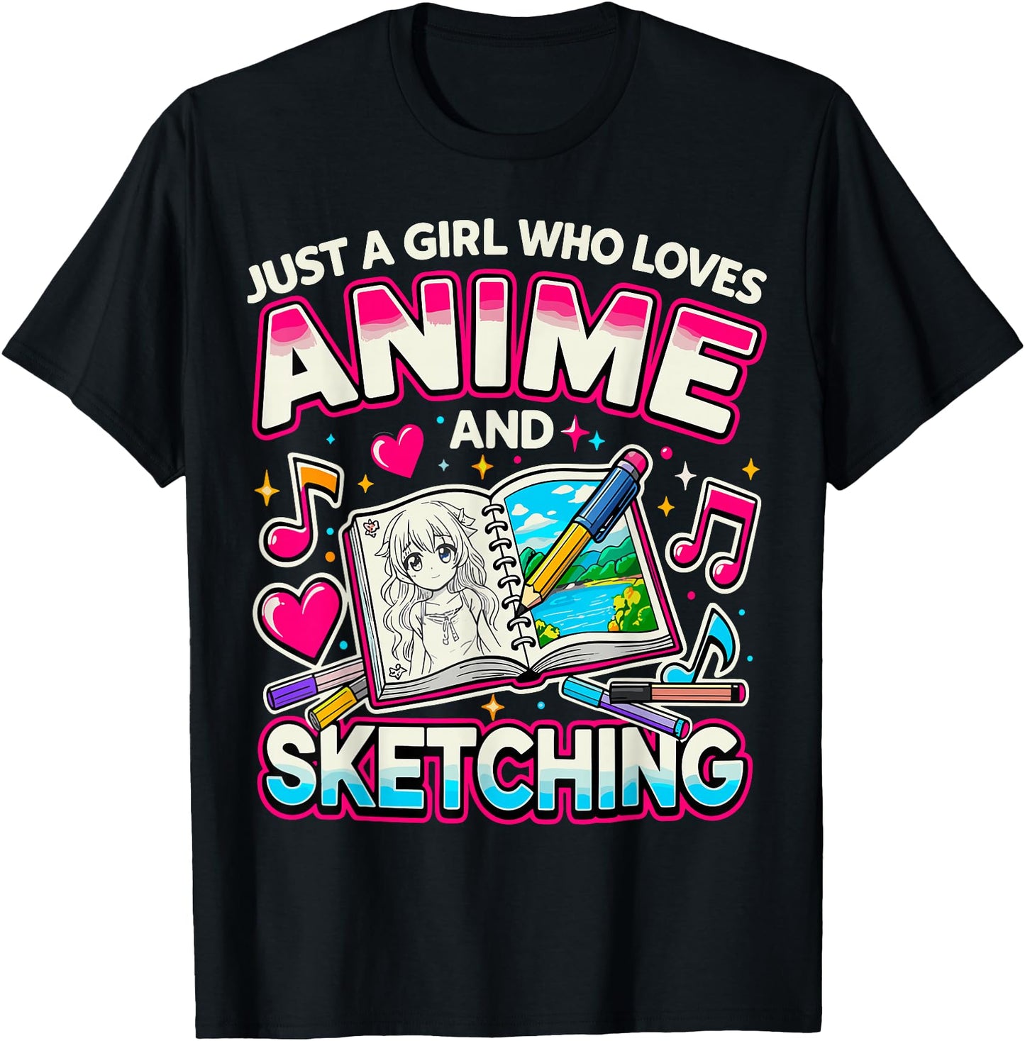 Manga Art Just a Girl Who Loves Anime and Sketching