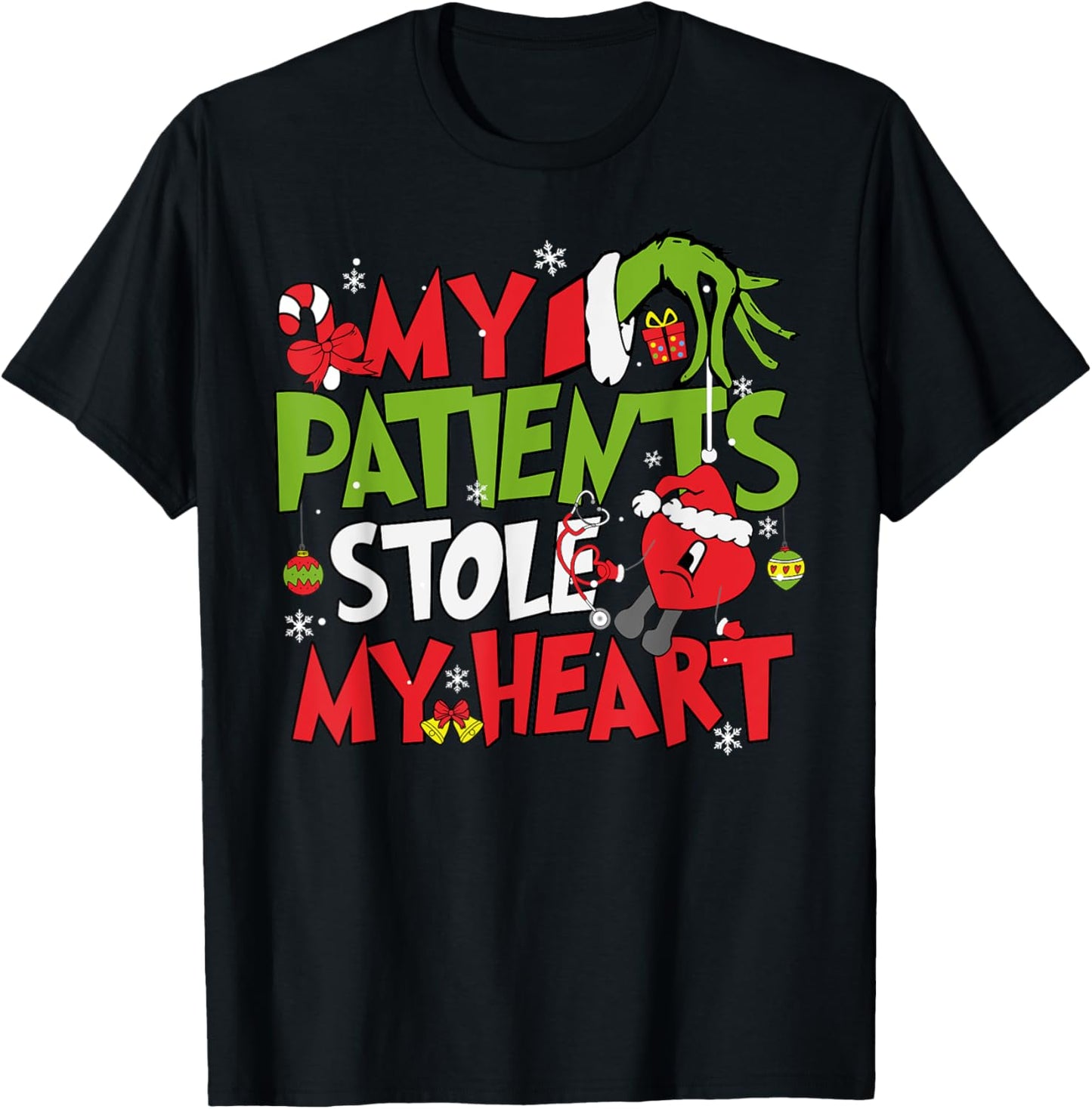My Patients Stole My Heart Merry Christmas Xmas Nurse Doctor