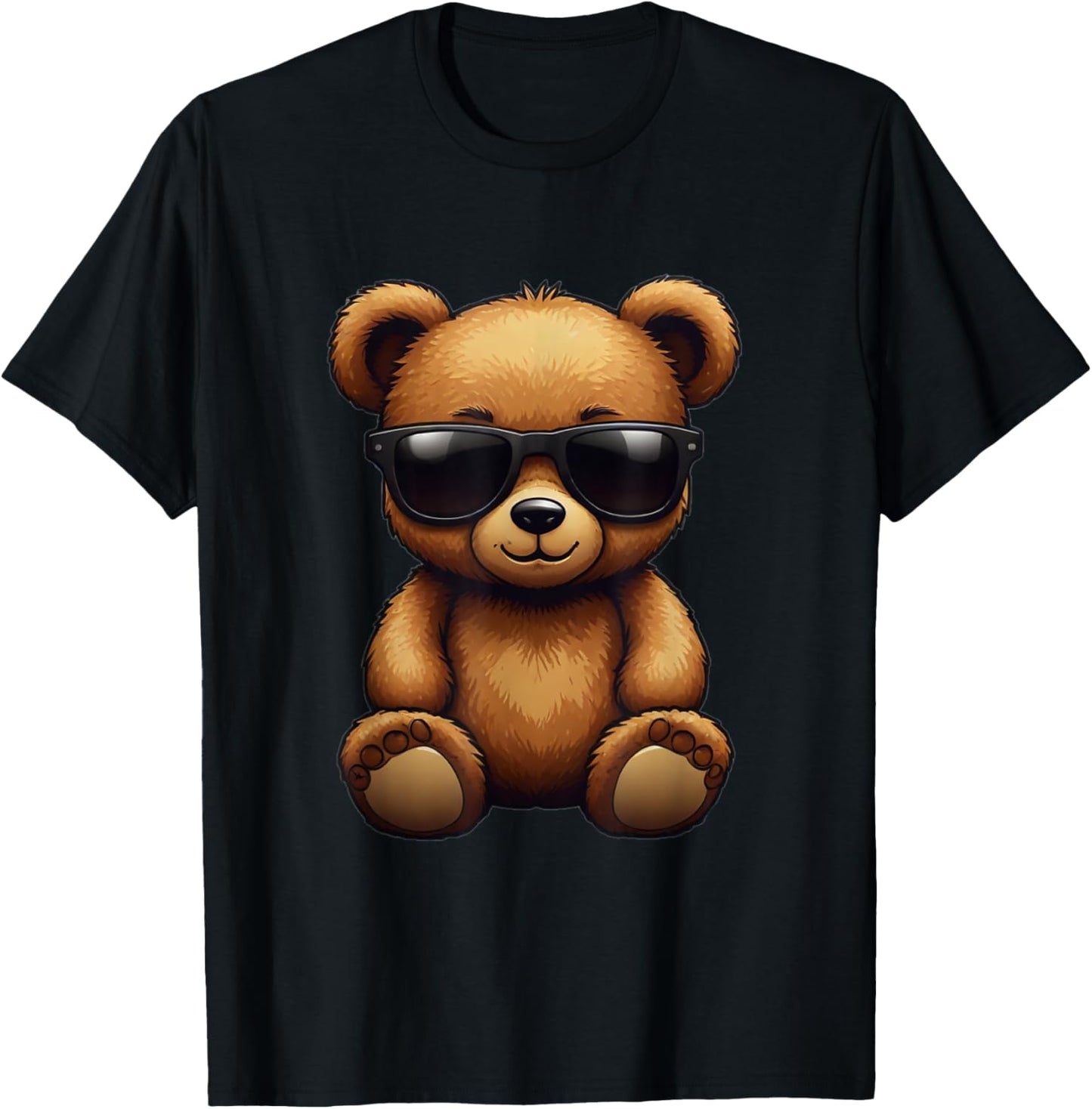 Cool Brown Bear Teddy Bear Wearing Sunglasses in Summer