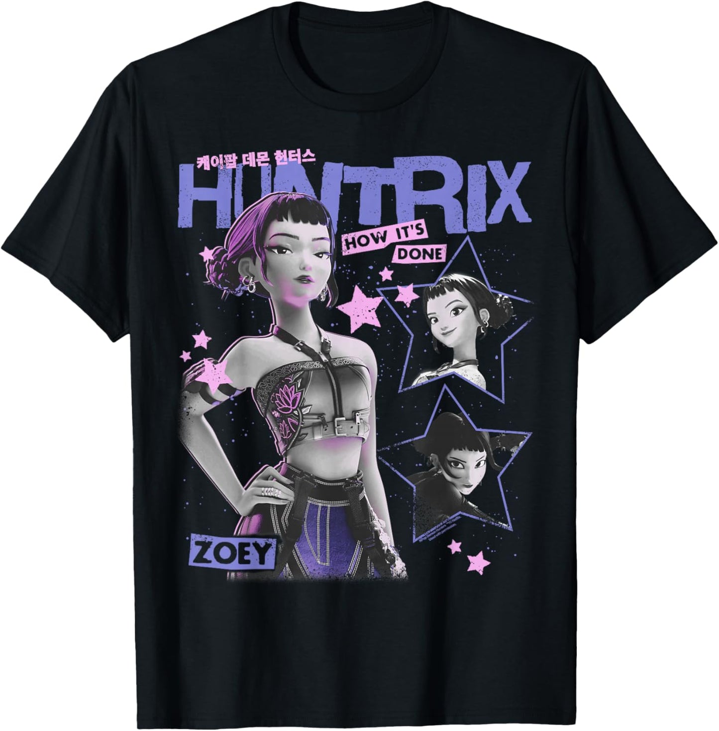 Kpop Demon Hunters Halloween Zoey Vintage Y2K Style Poster