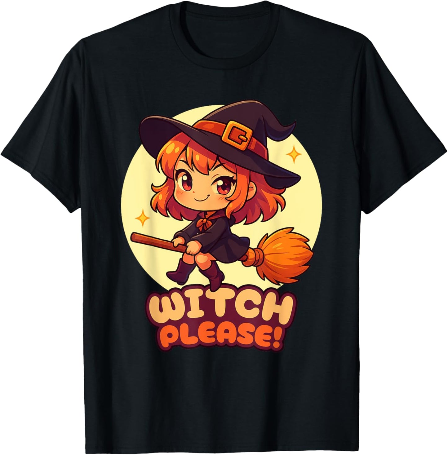 Witch Please Cute Chibi Halloween Graphic
