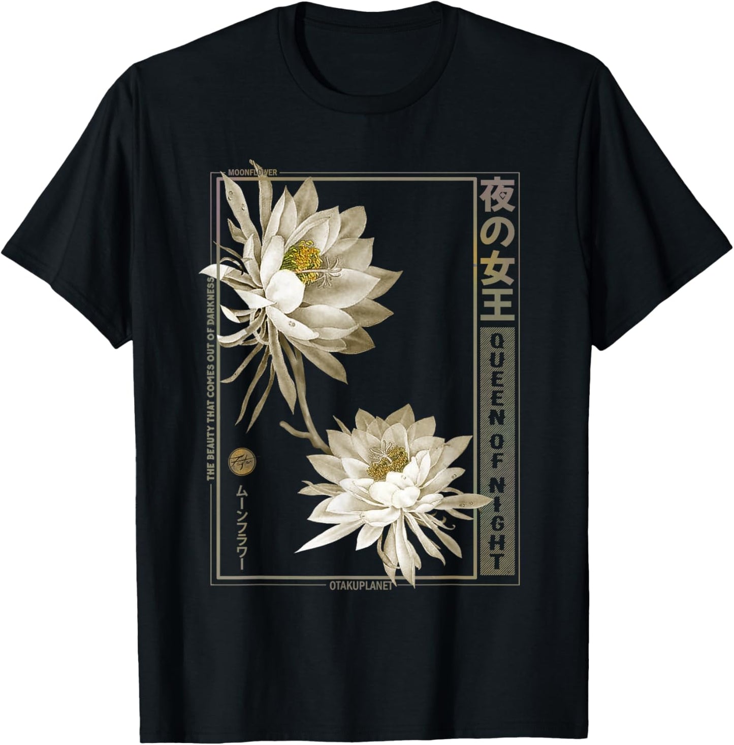 Anime Moon Flower in Japanese Anime Vaporwave Floral Dress