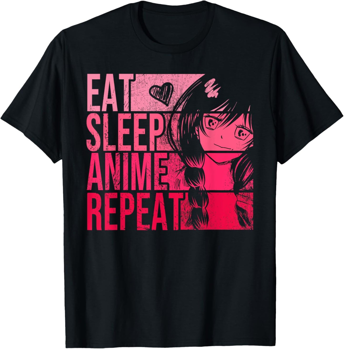 Eat Sleep Anime Repeat Shirt - Anime Lovers Gifts Idea Girls