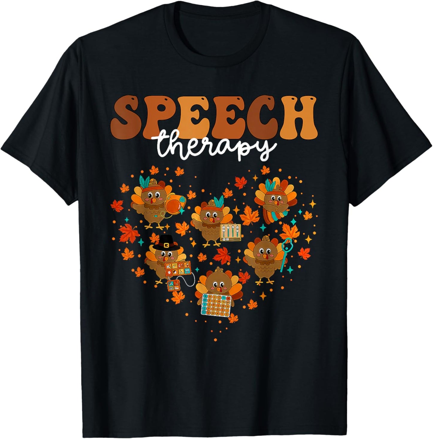 Speech Therapy Turkey Heart SLP Therapist Fall Thanksgiving