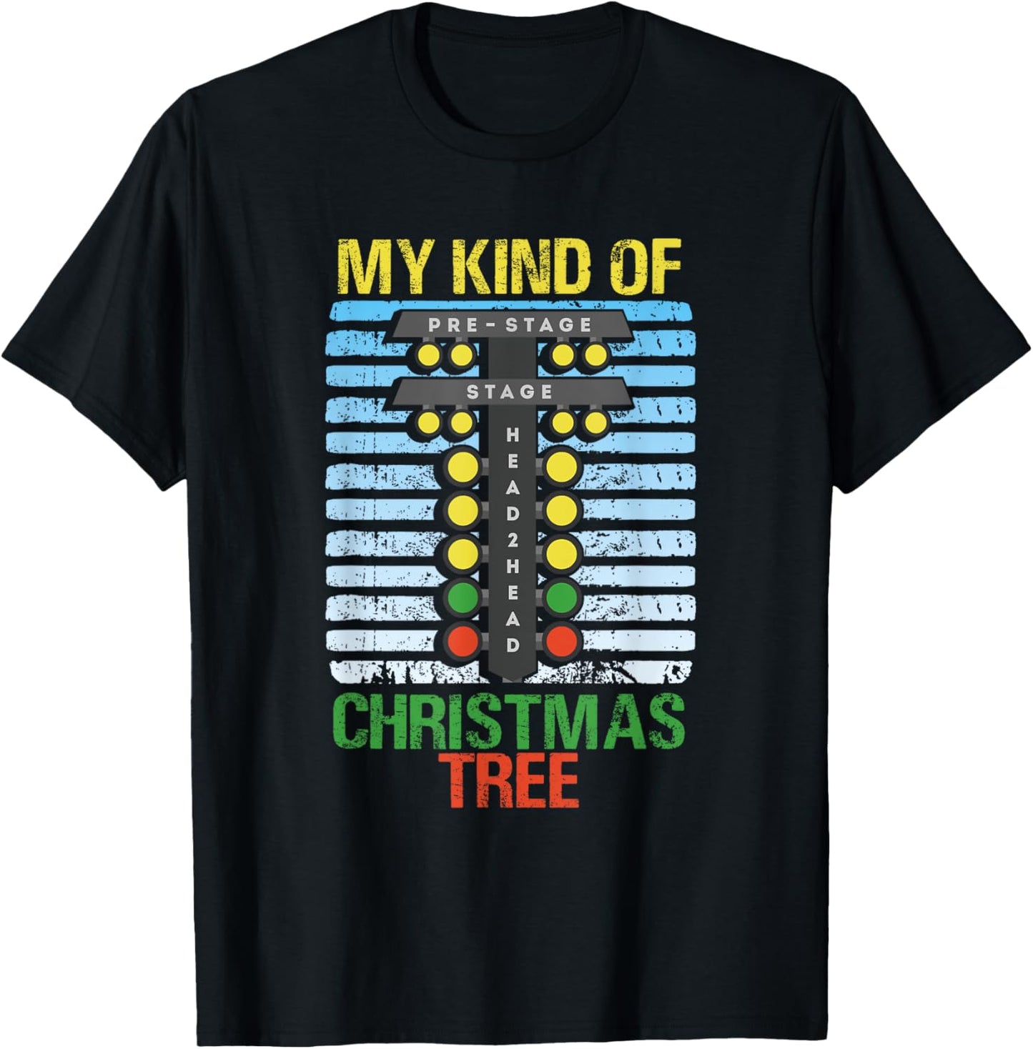 My Kind Of Christmas Tree Drag Racing Funny Xmas Racer