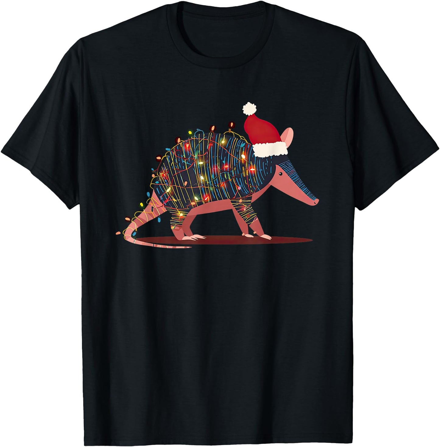 Funny Armadillo Christmas Graphics Animal Lights Lover