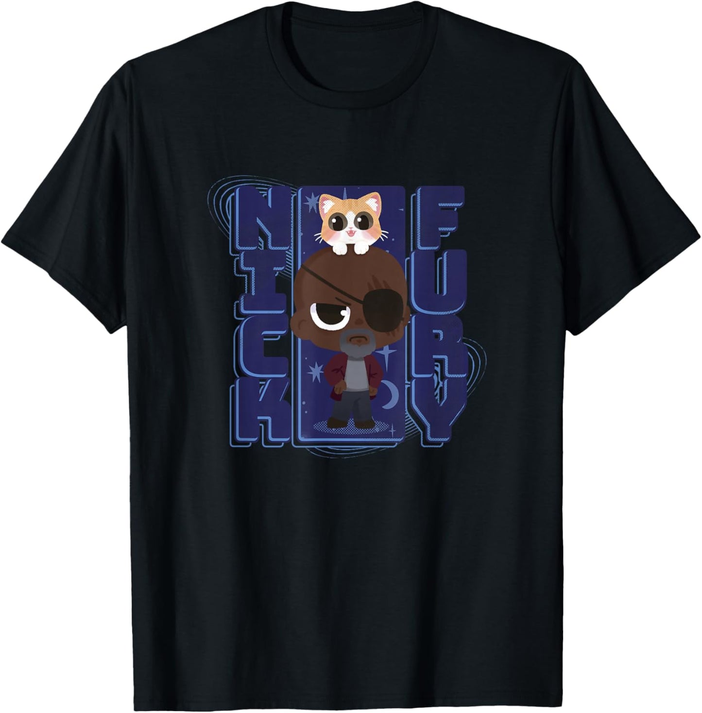 Marvel The Marvels Nick Fury Flerken Chibi Space Portrait
