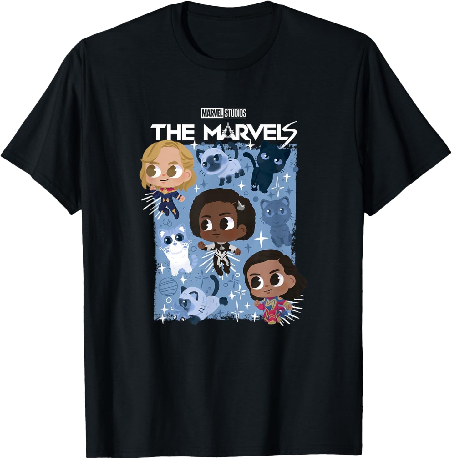 Marvel The Marvels Flerken Chibi Super Hero Cute Trio Poster