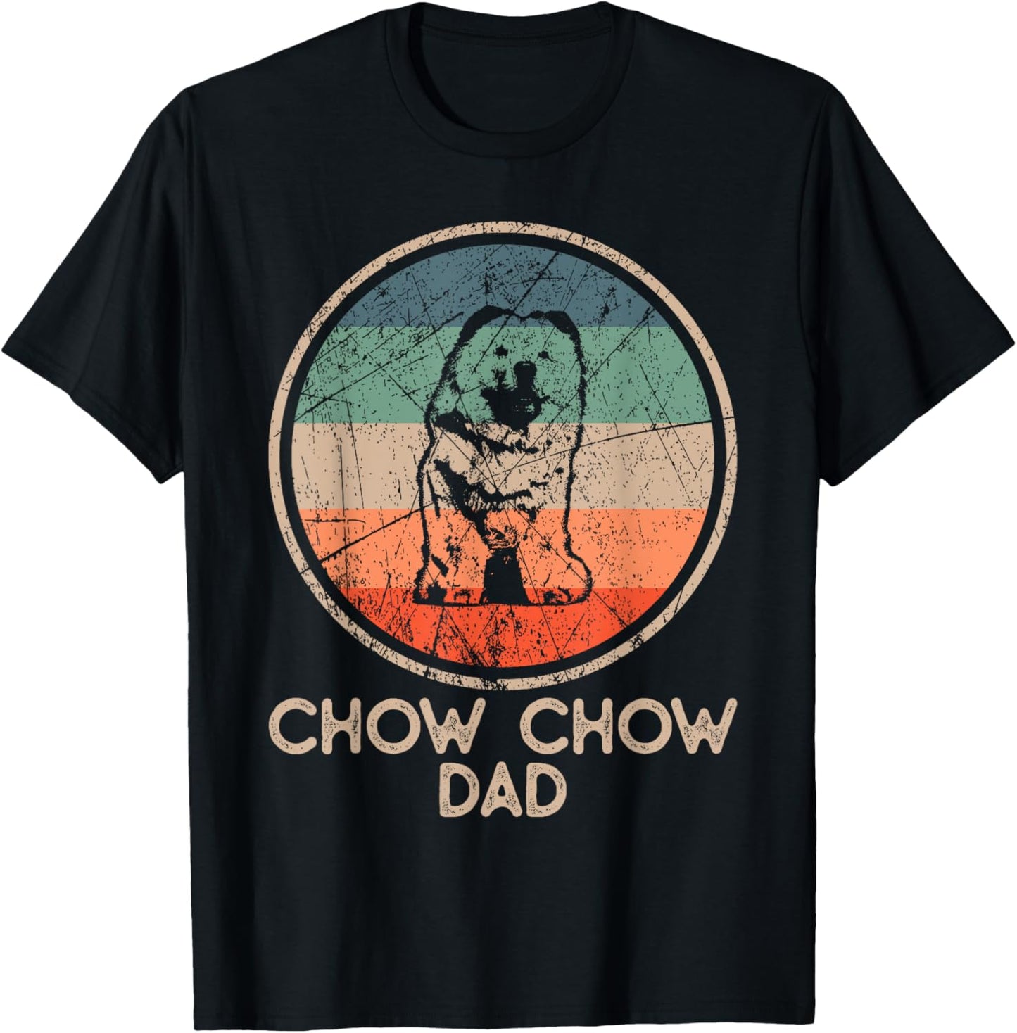Chow Chow Dog - Vintage Chow Chow Dad T-Shirt for Men Women