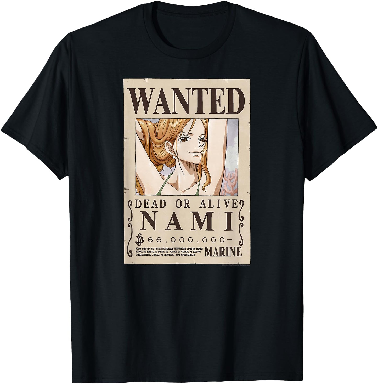 One Piece Anime Cat Burglar Nami Wanted Poster