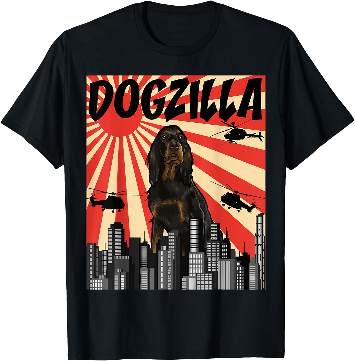 Funny Retro Japanese Dogzilla Gordon Setter