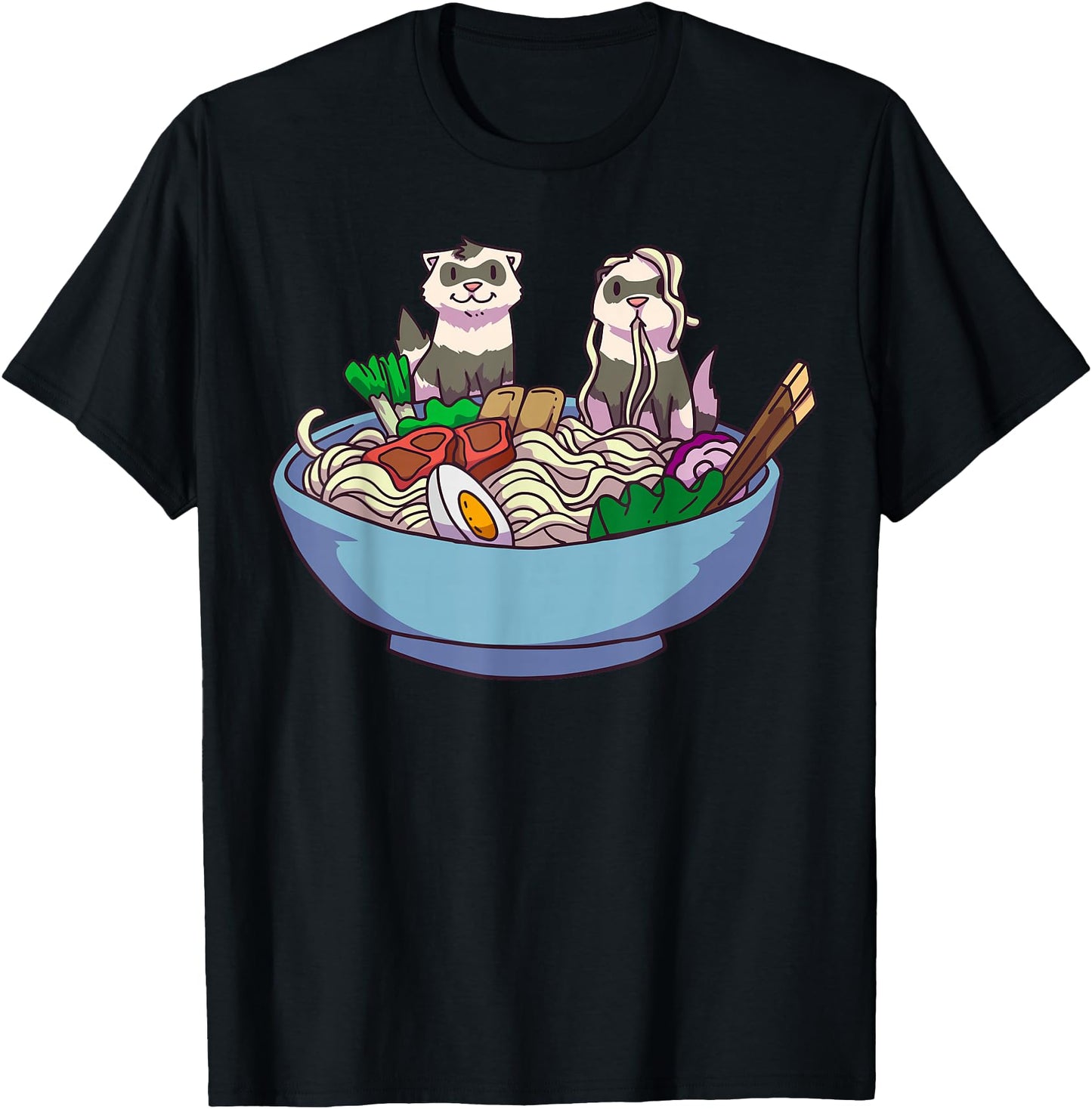 Ferret Ramen Noodles Anime Kawaii Japanese Otaku Gift