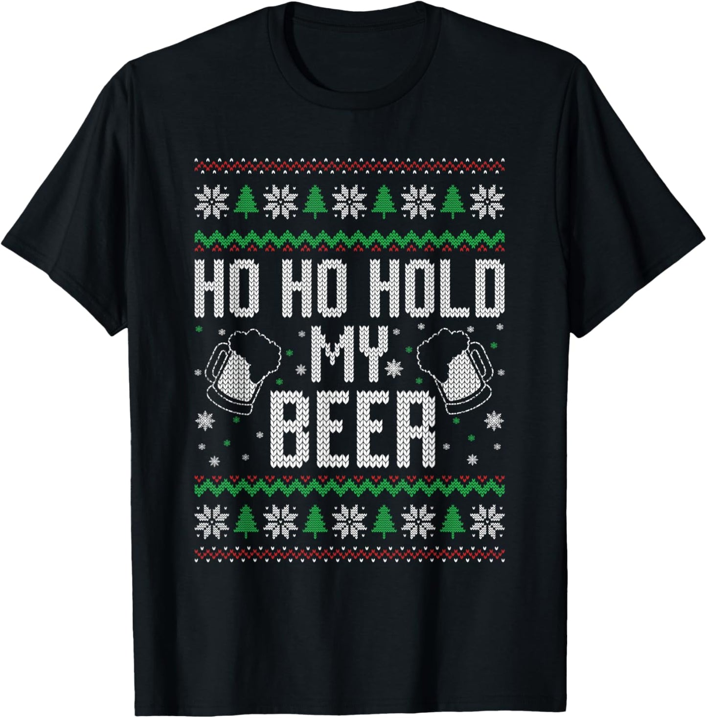 Ho Ho Hold My Beer Ugly Christmas Xmas Costume