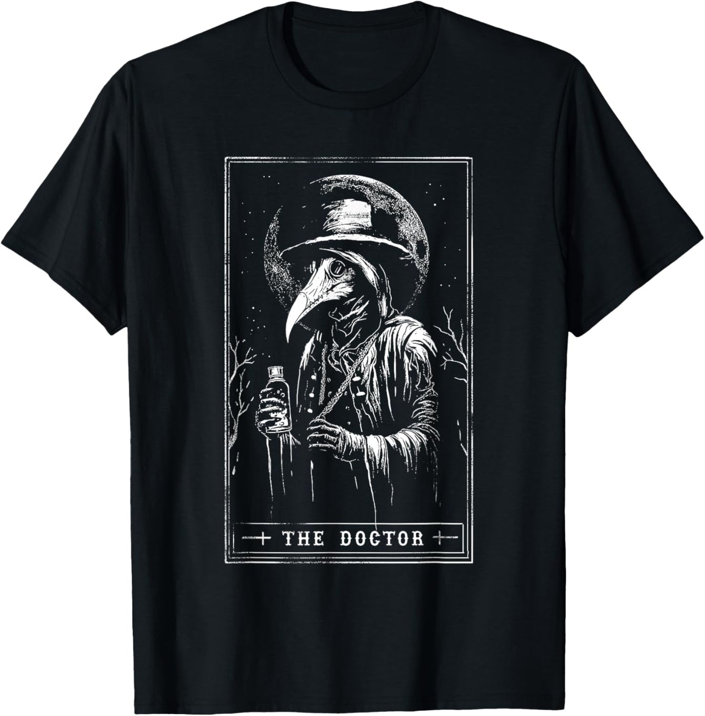 Plague Doctor Tarot Card Shirt Horror Death Occult Satanic