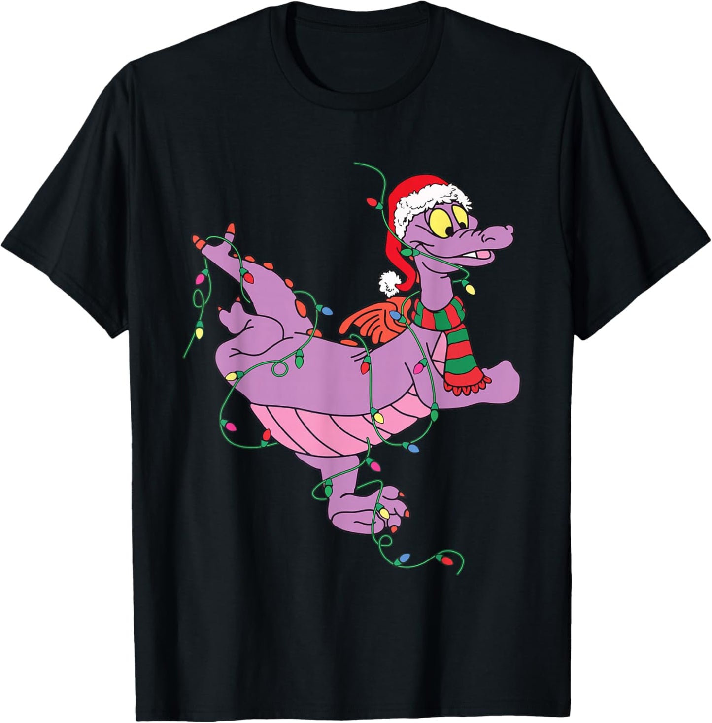 Cute Dragon Figment Lights Christmas Santa Animal Women Men