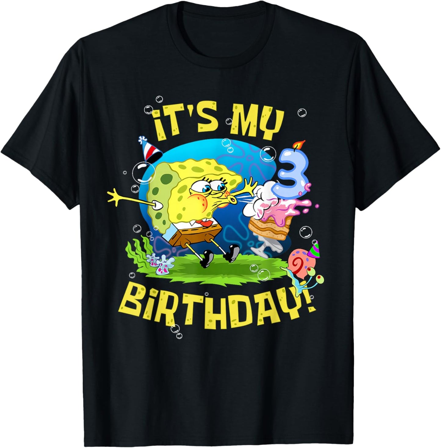 Spongebob It's My 3rd Birthday Cake Three Years Spongebob