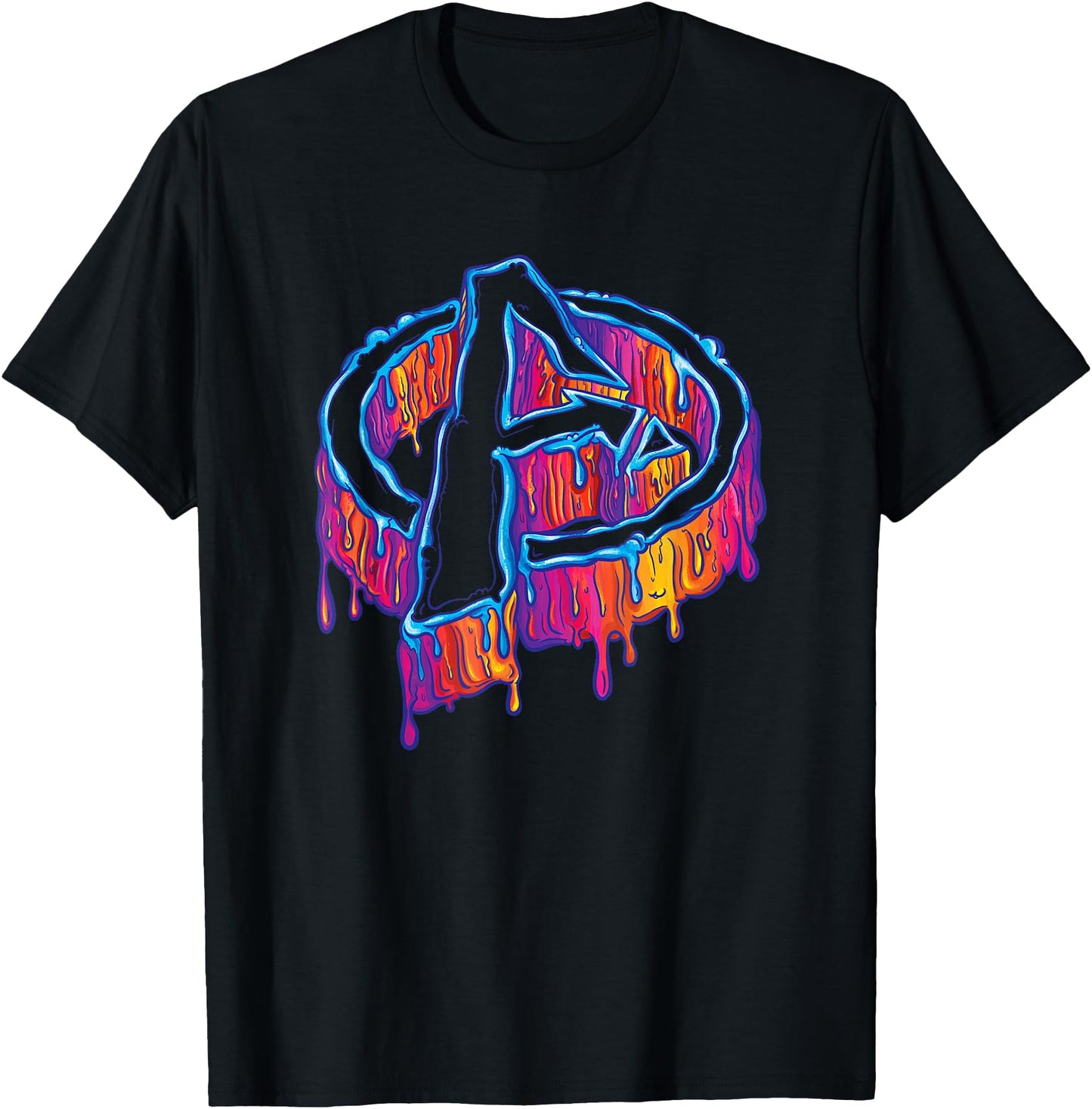Marvel Avengers A Logo Melting Paint Drip