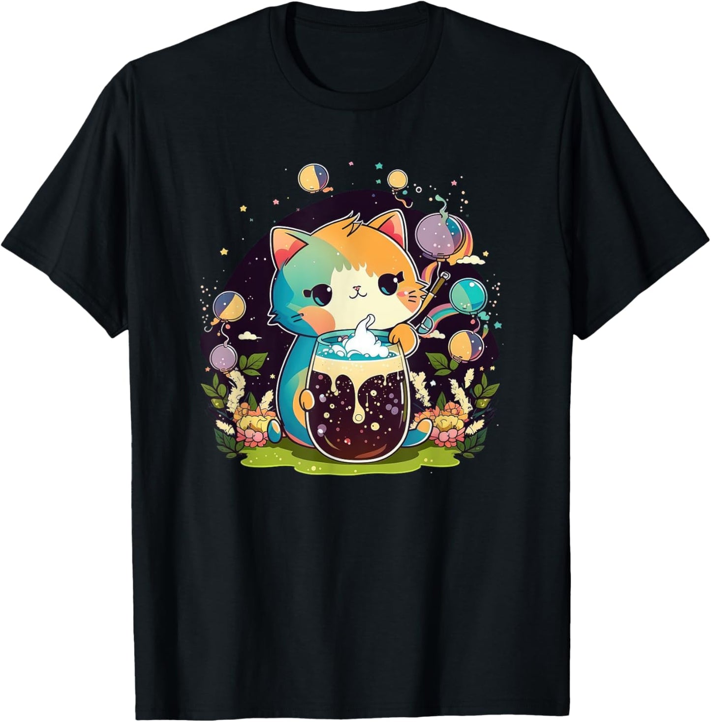 Cat Boba Tea kawaii Kitty Bubble Tea Anime