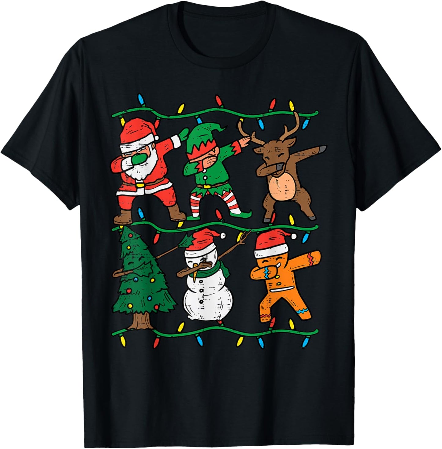 Dabbing Santa Elf Xmas PJs Christmas Men Girl Youth Boy Kids