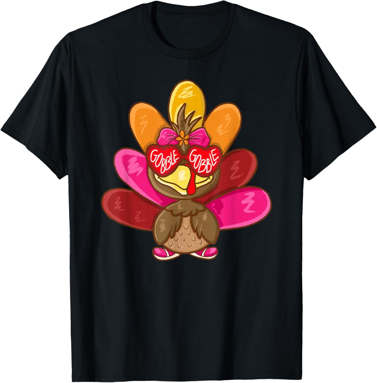 Gobble Turkey Day Happy Thanksgiving Toddlers Girls Kids