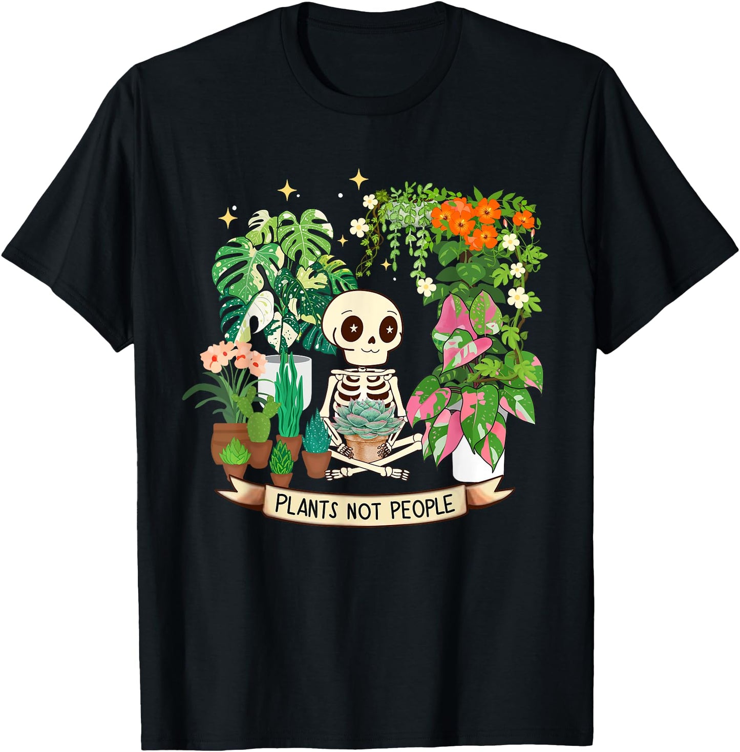 Plant Lover Skeleton Plants Not People