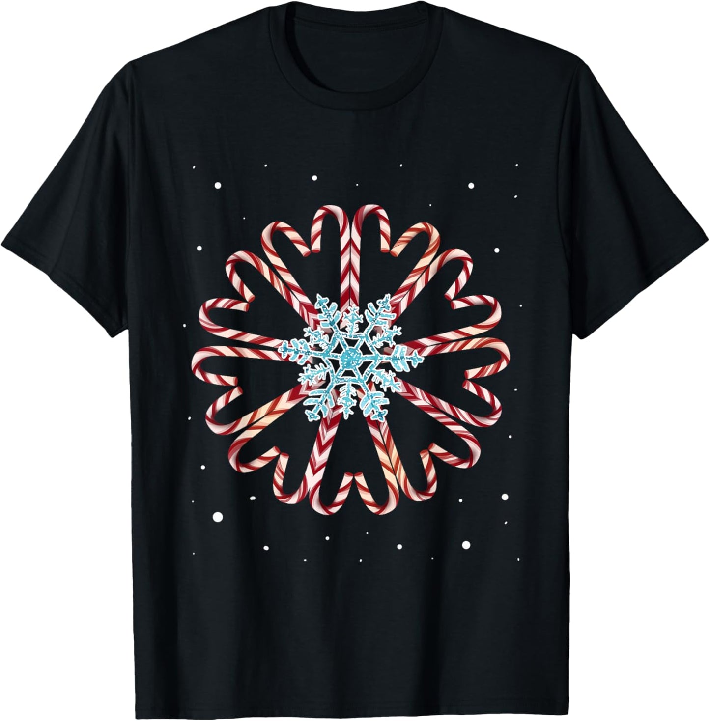 Christmas Pajamas Snow Snowflake Xmas Gift Candy canes