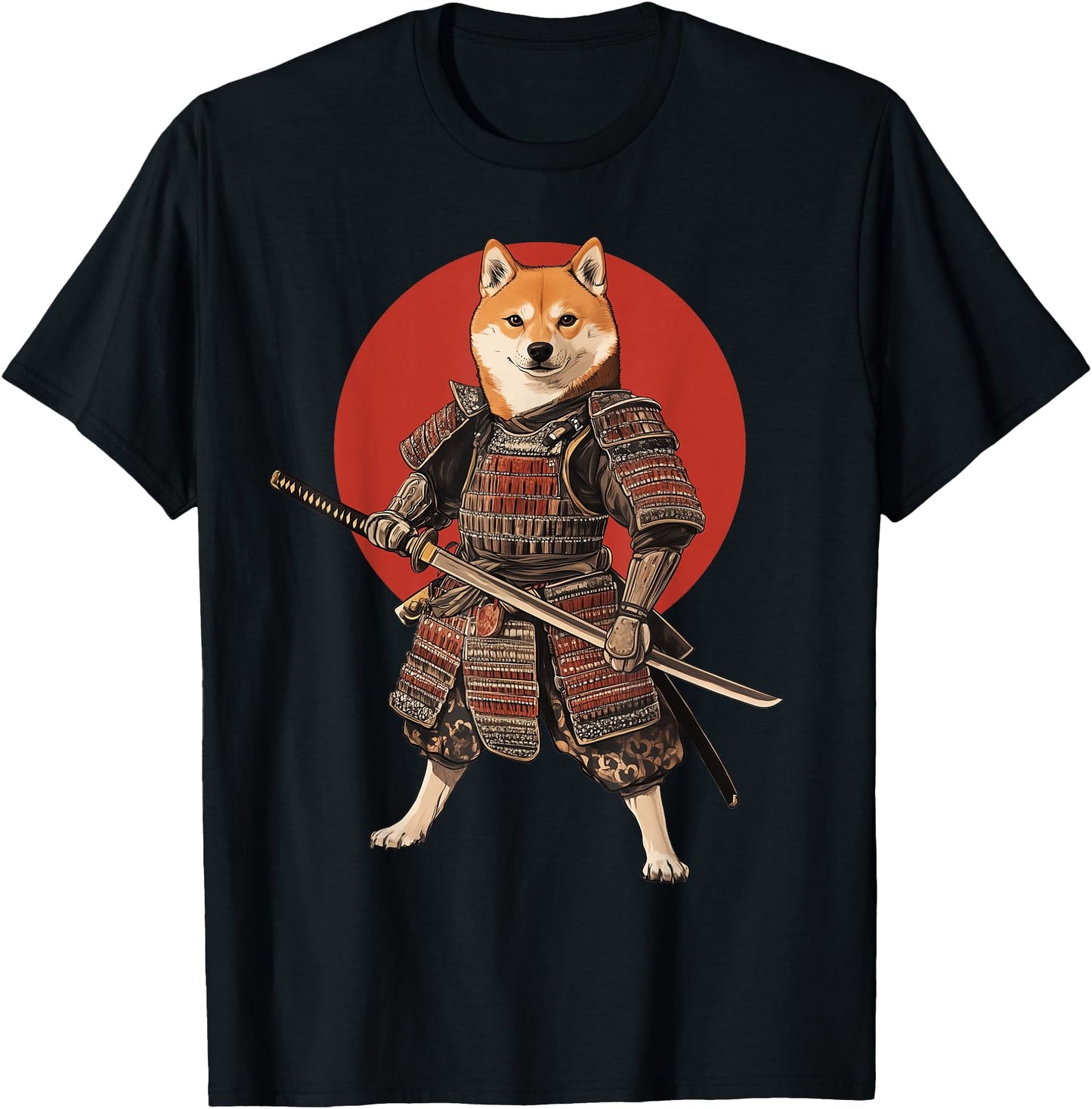 Japanese Art Shiba Inu Samurai
