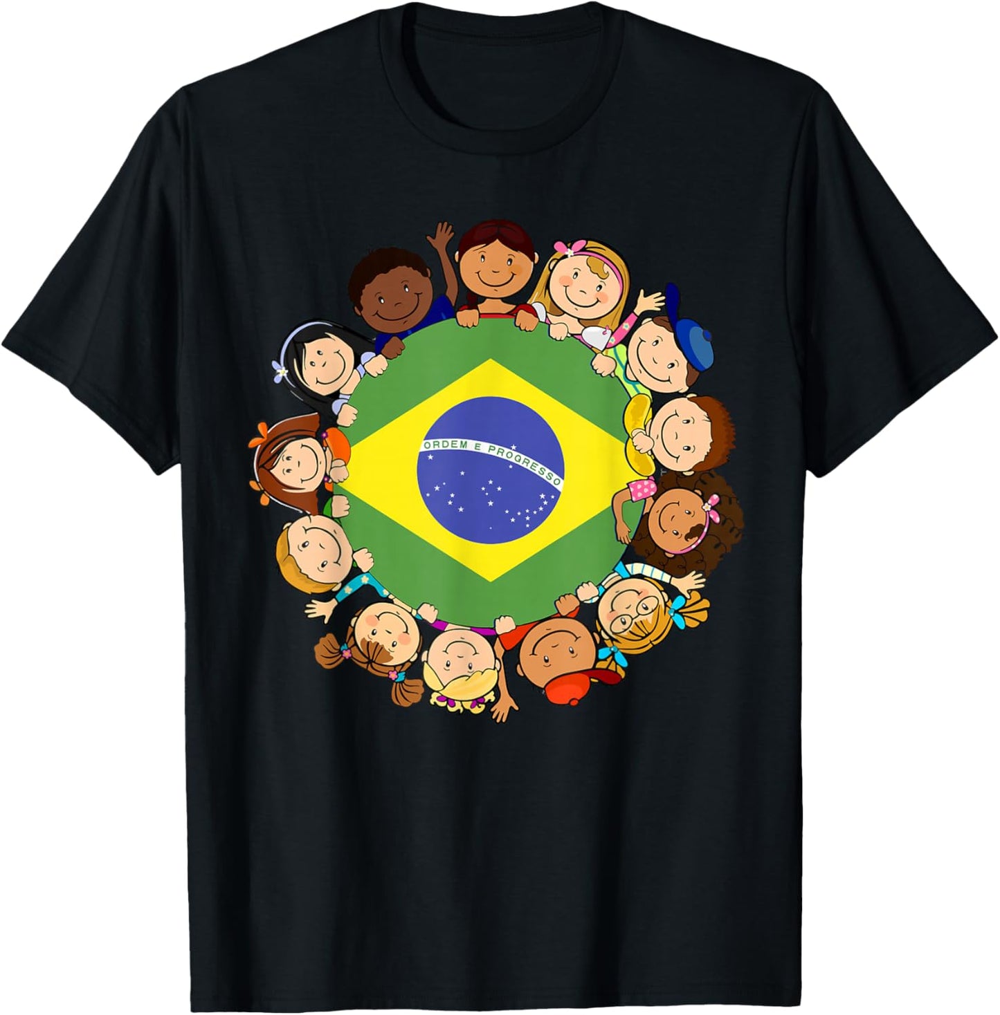 Brazil Flag Hispanic Heritage Month Brazilian Kids Boy Girl