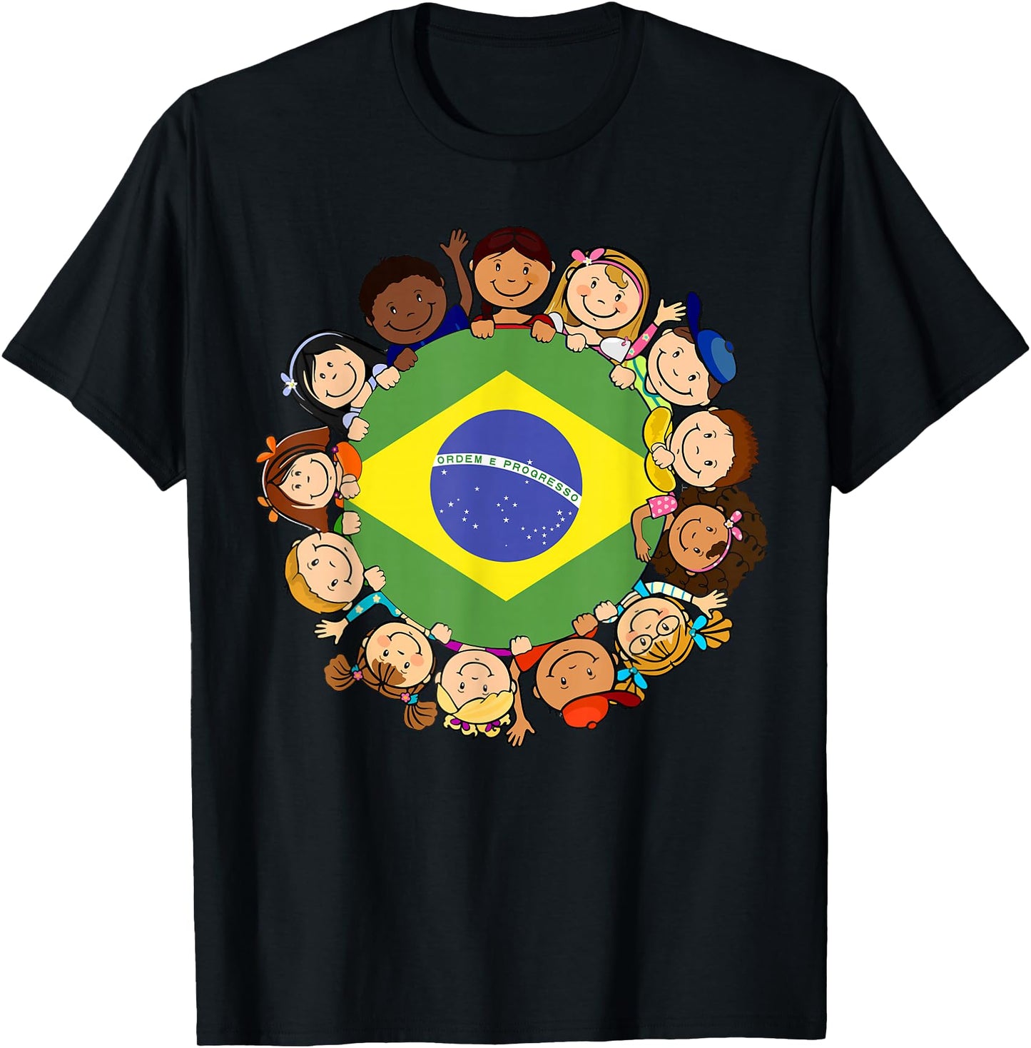 Brazil Flag Hispanic Heritage Month Brazilian Boy Girl